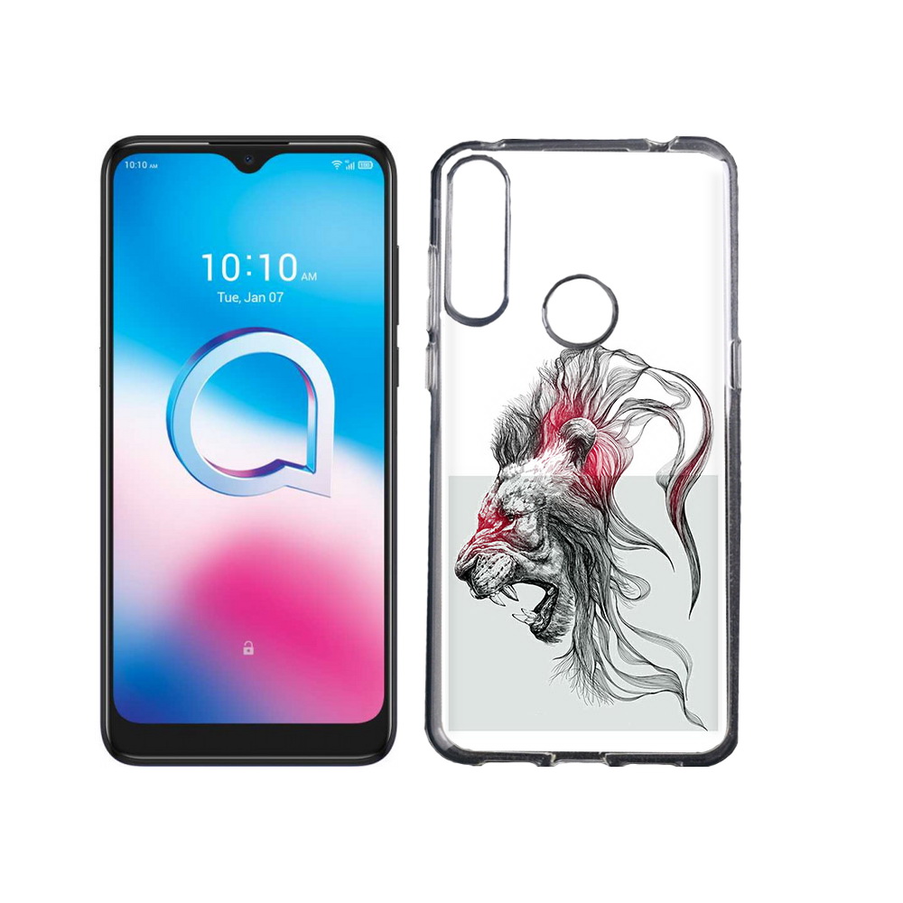 

Чехол MyPads Tocco для Alcatel 3L (2020) 5029Y разъяренный лев (PT159035.666.576), Tocco