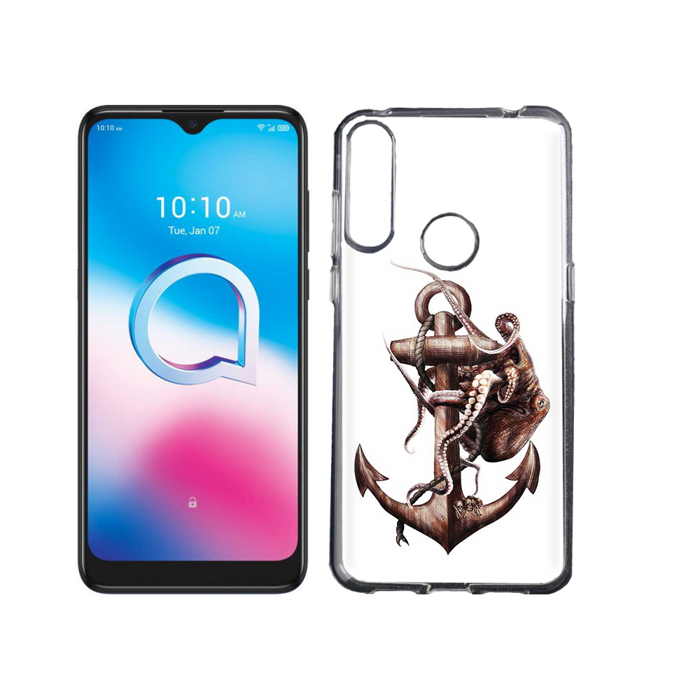 

Чехол MyPads Tocco для Alcatel 3L (2020) 5029Y ржавый якорь (PT159035.666.579), Tocco