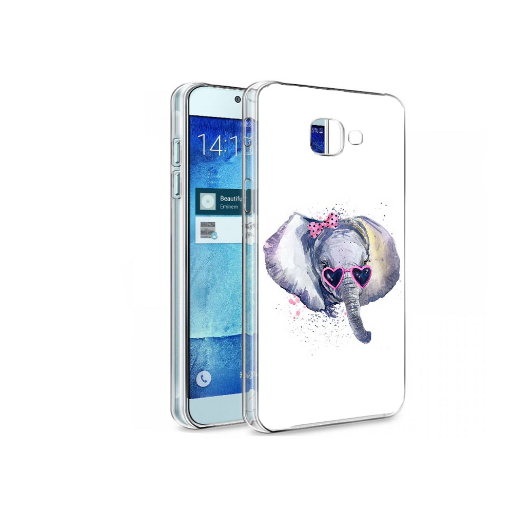 

Чехол MyPads Tocco для Samsung Galaxy A8 слоник в очках, Tocco