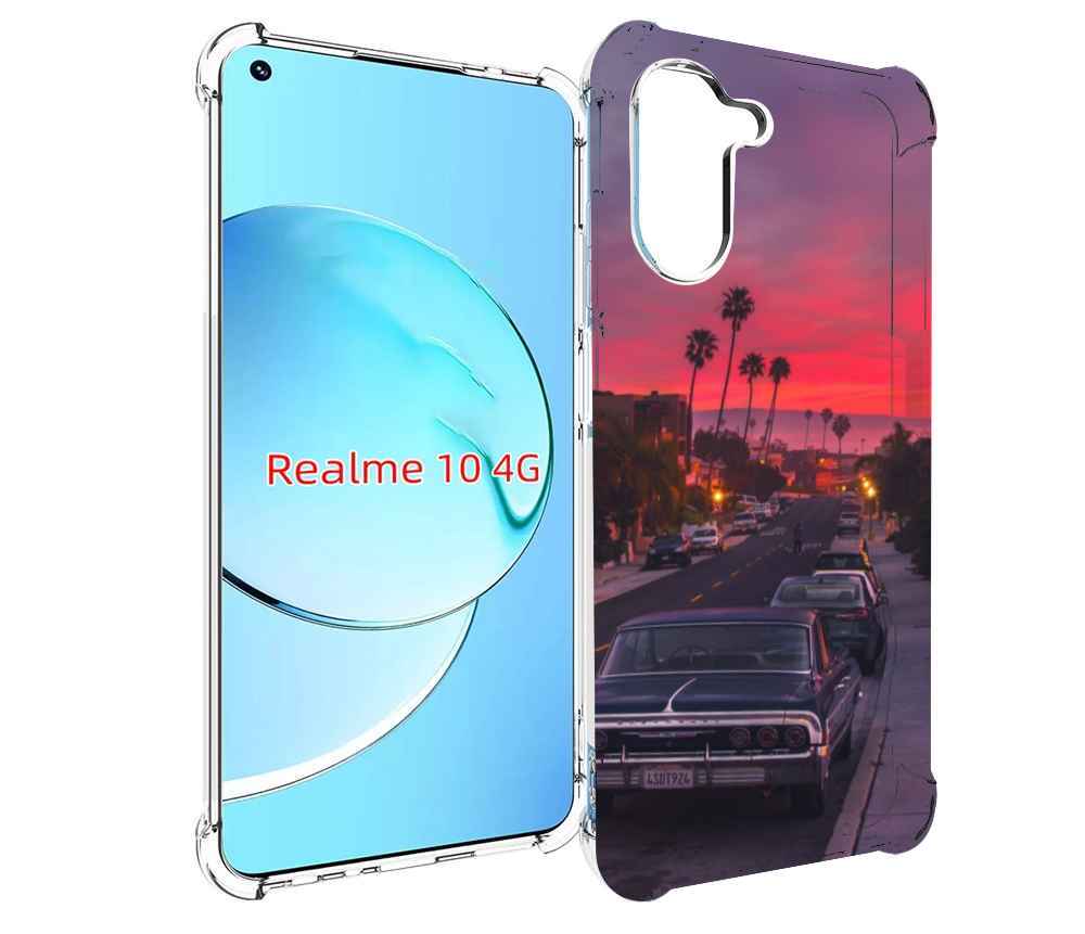 

Чехол MyPads красивая дорога америки для Realme 10, Прозрачный, Tocco