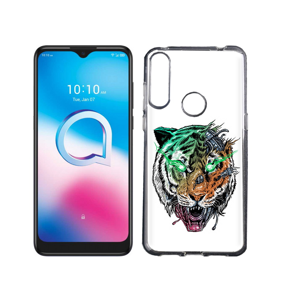 

Чехол MyPads Tocco для Alcatel 3L (2020) 5029Y робо-тигр (PT159035.666.584), Tocco
