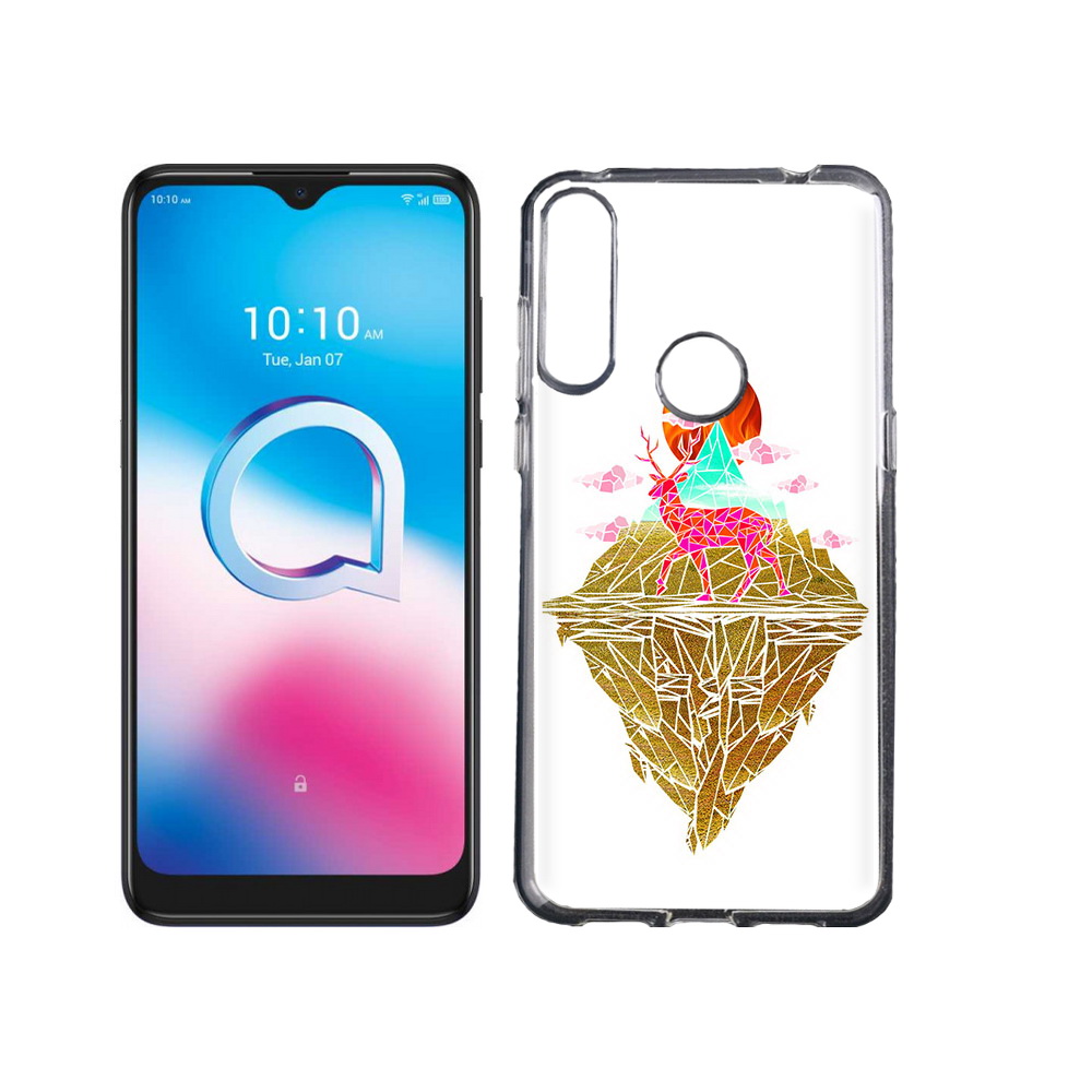 

Чехол MyPads Tocco для Alcatel 3L (2020) 5029Y розовый олень абстракция (PT159035.666.586), Tocco