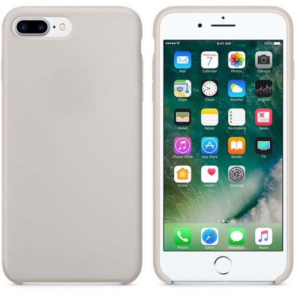 

Накладка силикон Silicone Case для iPhone 7 Plus/8 Plus Light Gray, Серый, iPhone 7 Plus