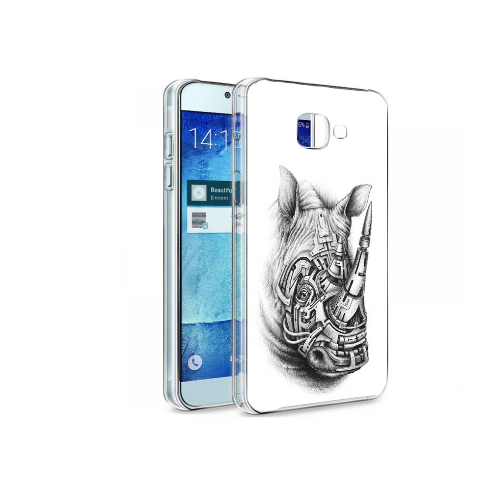 

Чехол MyPads Tocco для Samsung Galaxy A8 стальной носорог, Tocco