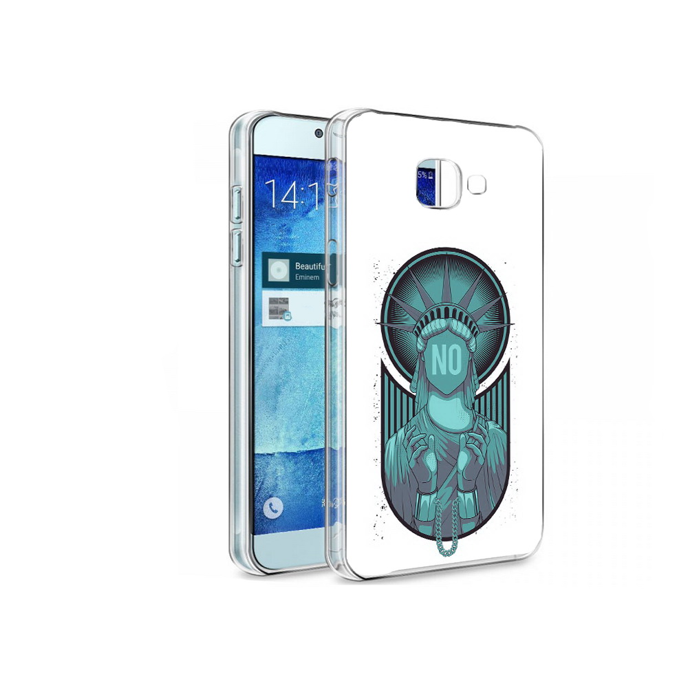 

Чехол MyPads Tocco для Samsung Galaxy A8 статуя свободы зеленый, Tocco