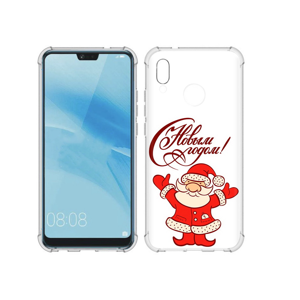 Чехол MyPads Tocco для Huawei P20 Lite Добрый дед мороз с новым годом 2023