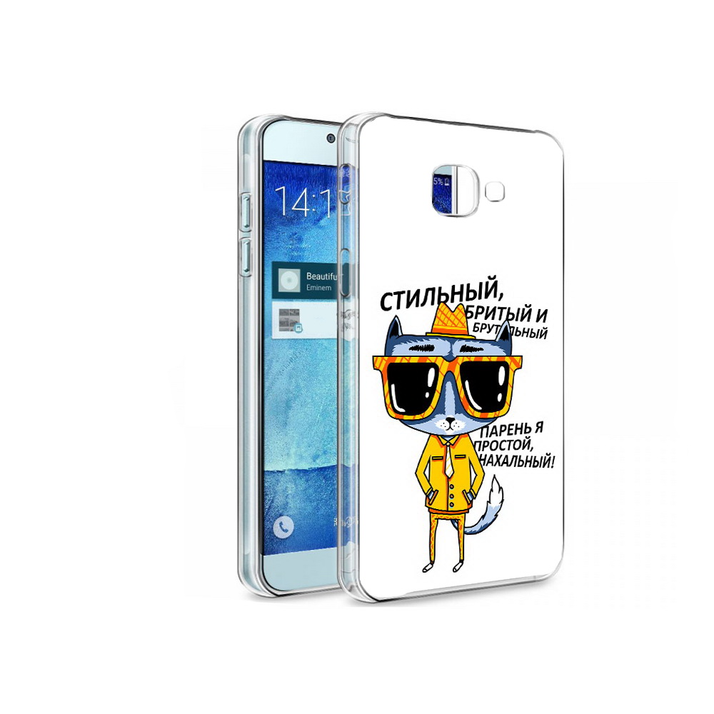 

Чехол MyPads Tocco для Samsung Galaxy A8 стильный кот, Tocco