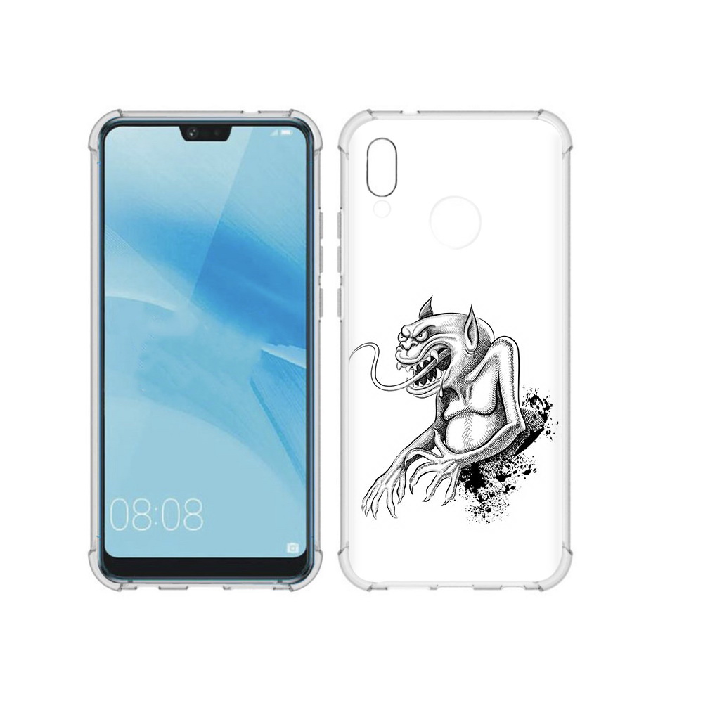 

Чехол MyPads Tocco для Huawei P20 Lite чорт (PT130405.51.692), Прозрачный, Tocco