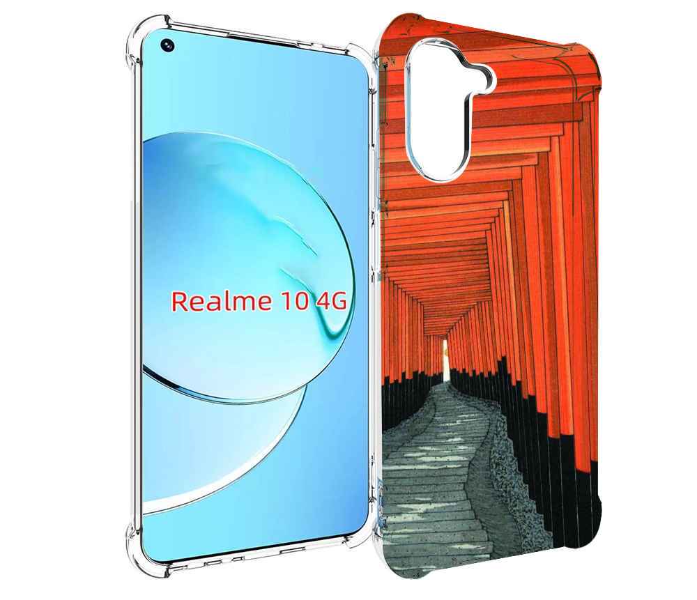 

Чехол MyPads красный коридор для Realme 10, Прозрачный, Tocco