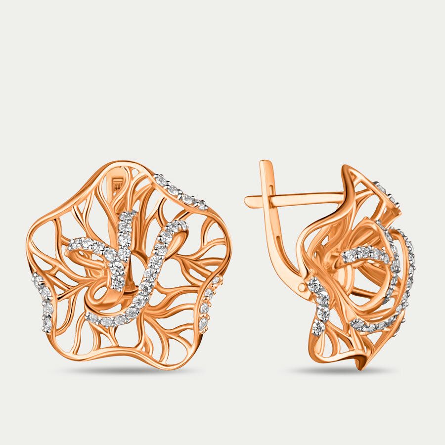 

Серьги из золота с фианитом GOLD CENTER 73353, 73353