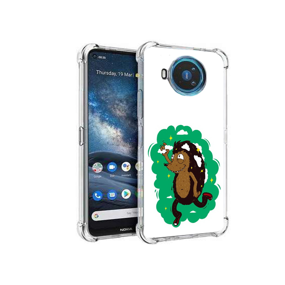 

Чехол MyPads Tocco для Nokia X100 Ежик в облаках (PT227057.109.77), Прозрачный, Tocco