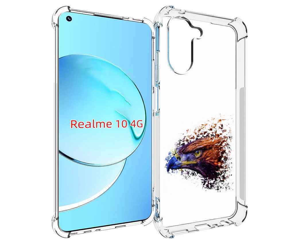 

Чехол MyPads красочный орел для Realme 10, Прозрачный, Tocco