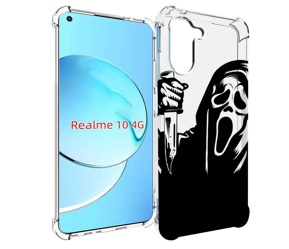 

Чехол MyPads крик-с-ножом для Realme 10, Прозрачный, Tocco