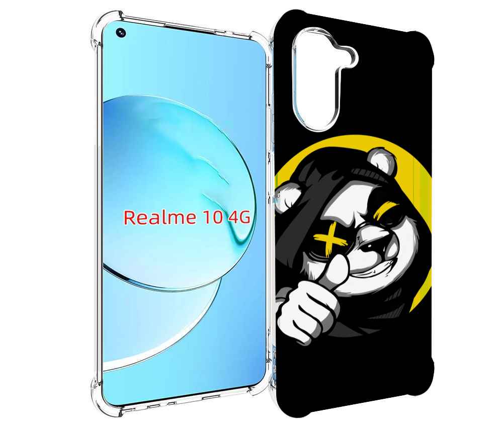 

Чехол MyPads крутая пандочка ок для Realme 10, Прозрачный, Tocco