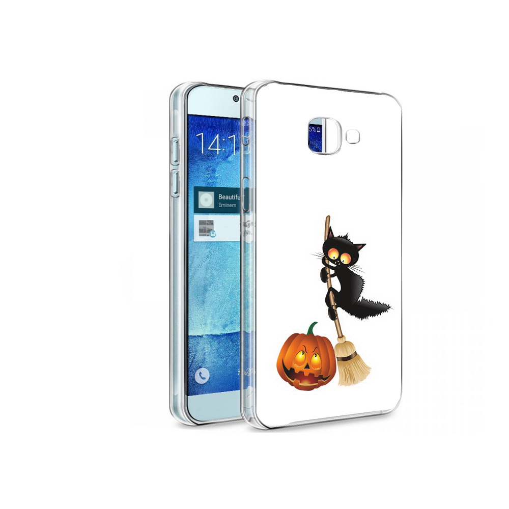 

Чехол MyPads Tocco для Samsung Galaxy A8 хэлуинский котик, Tocco