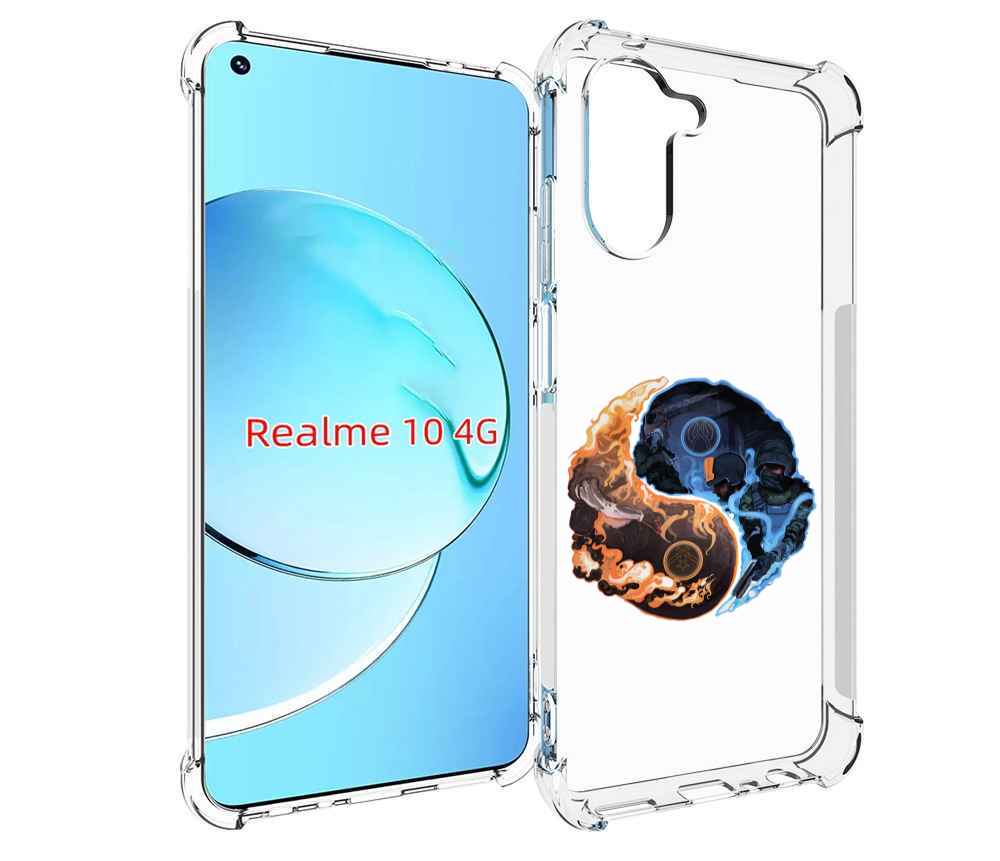 

Чехол MyPads кс-го-инь-янь для Realme 10, Прозрачный, Tocco