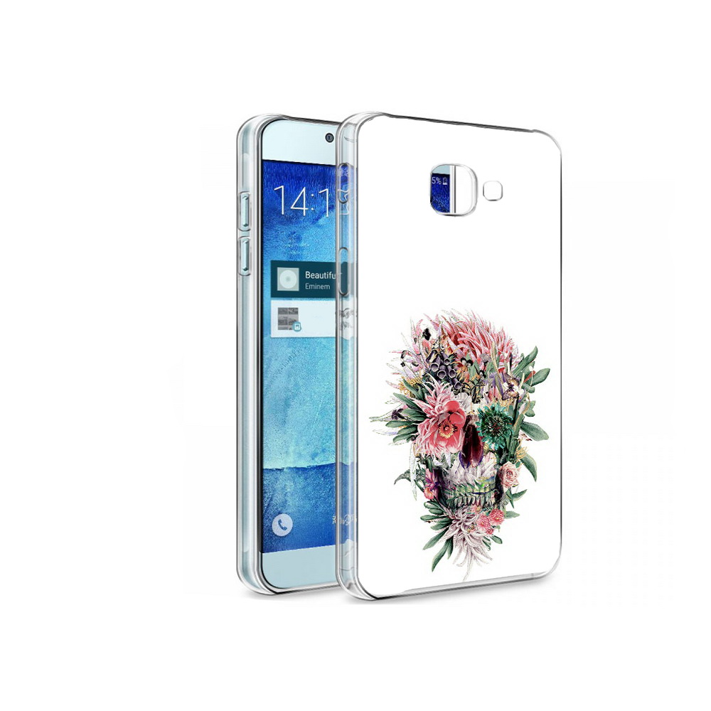 

Чехол MyPads Tocco для Samsung Galaxy A8 череп из цветов, Tocco