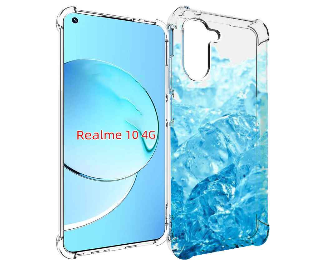 

Чехол MyPads кусочки-льда для Realme 10, Прозрачный, Tocco