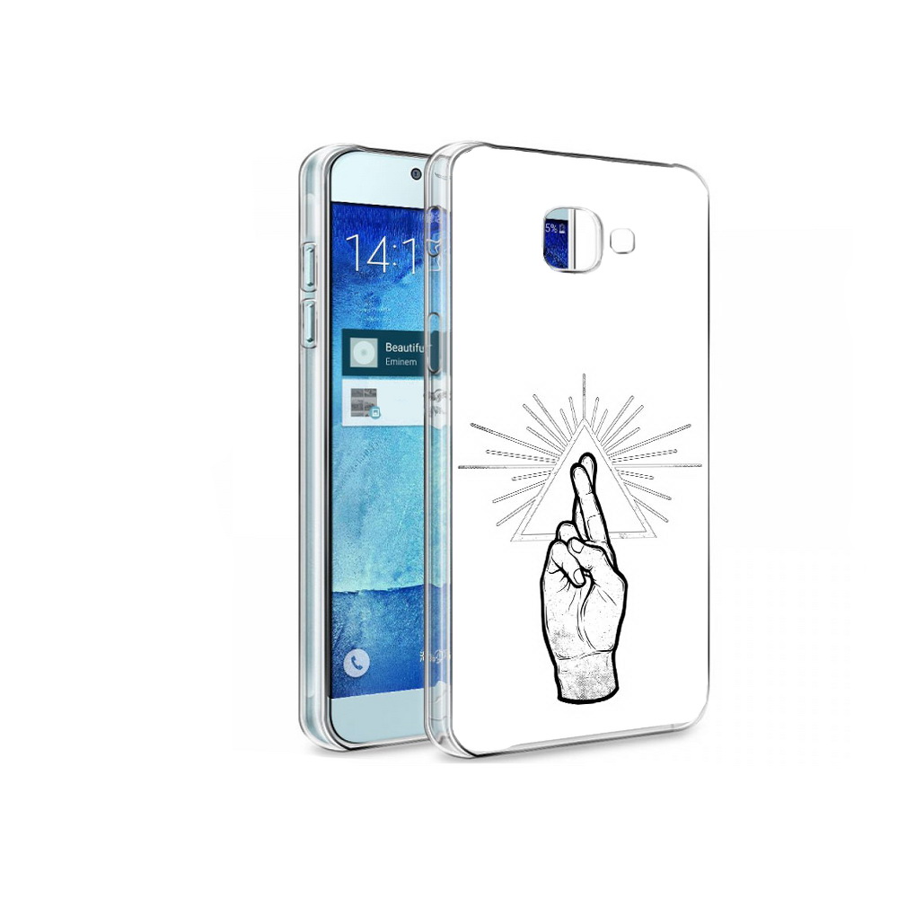 

Чехол MyPads Tocco для Samsung Galaxy A8 черно белая рука, Tocco