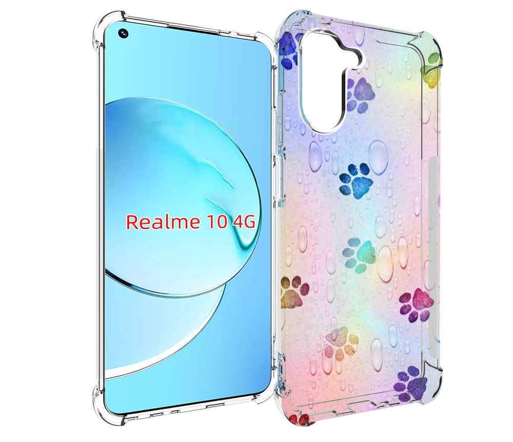 

Чехол MyPads лапки для Realme 10, Прозрачный, Tocco