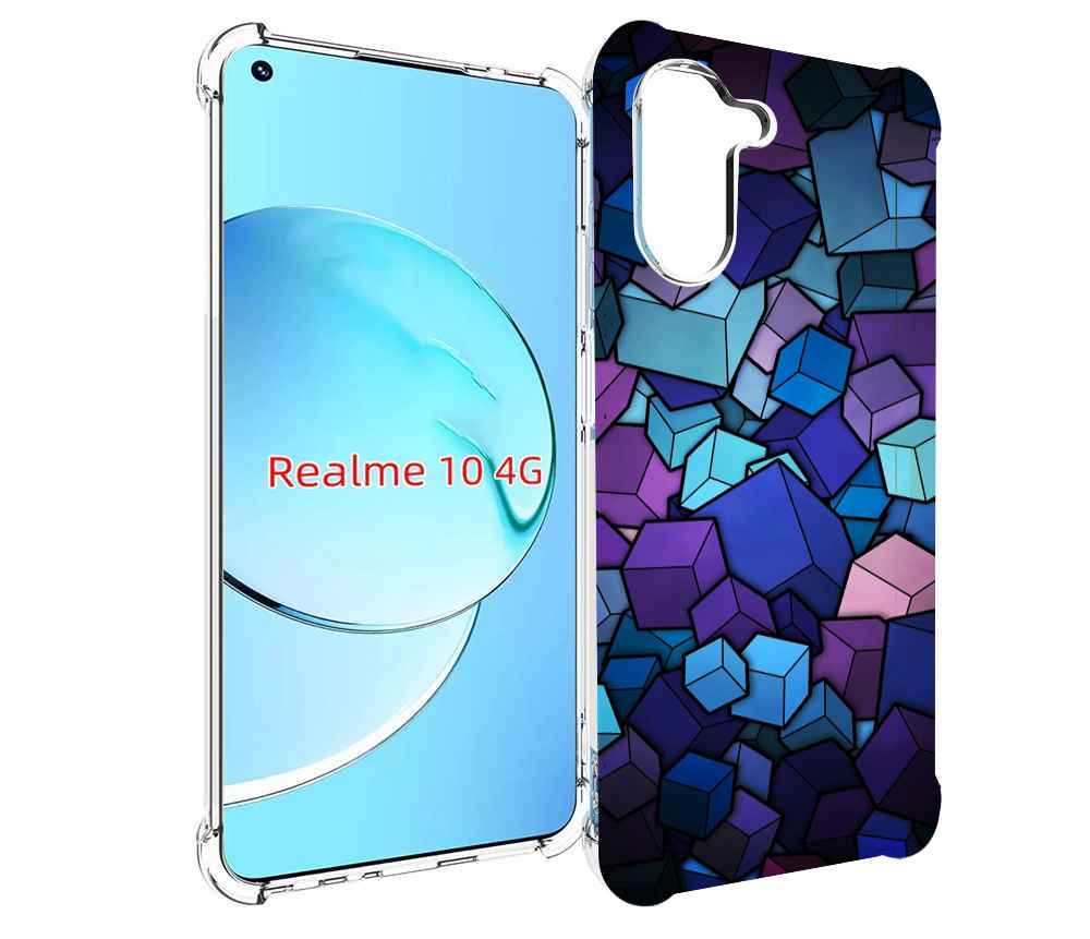 

Чехол MyPads лепестки для Realme 10, Прозрачный, Tocco