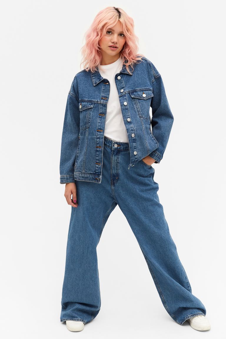 

Джинсовая куртка женская Monki 1035977002 голубая XL (доставка из-за рубежа), 1035977002