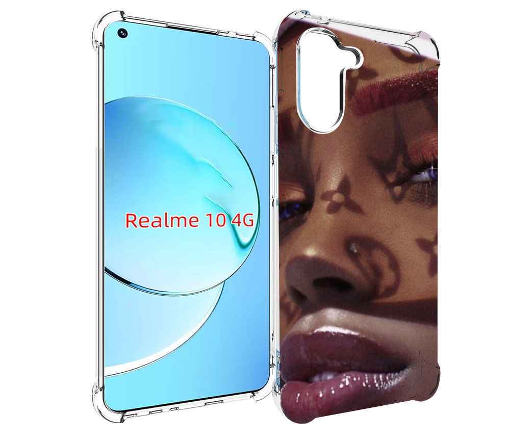 

Чехол MyPads лицо девушки тень женский для Realme 10, Прозрачный, Tocco