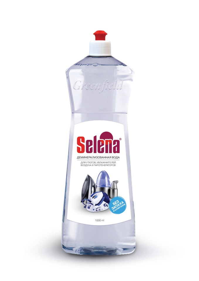 Вода для утюгов Selena 1 л. средство от накипи бэст для утюгов и парогенераторов galaxyderm 1000 мл