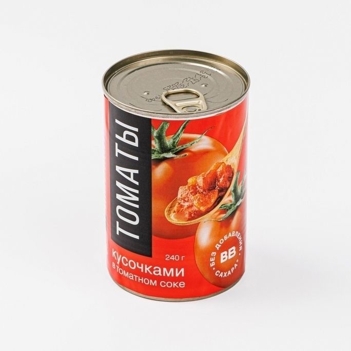 

Томаты ВкусВилл в томатном соке 400 г
