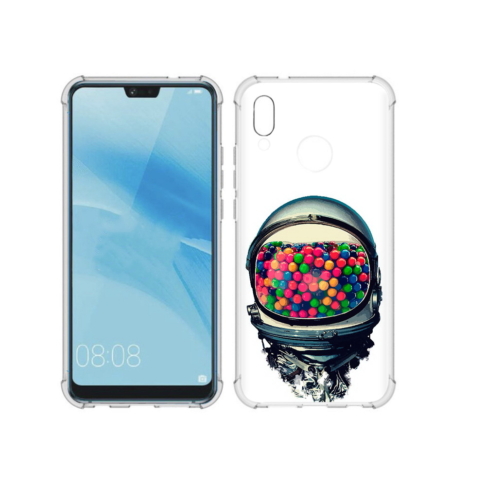 

Чехол MyPads Tocco для Huawei P20 Lite шлем космонавта (PT130405.51.700), Прозрачный, Tocco