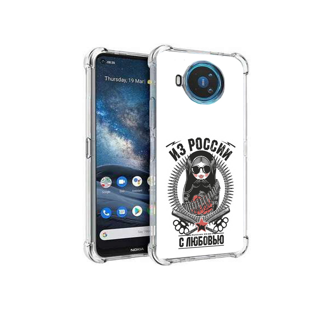 

Чехол MyPads Tocco для Nokia X100 Из России с любовью (PT227057.109.91), Прозрачный, Tocco