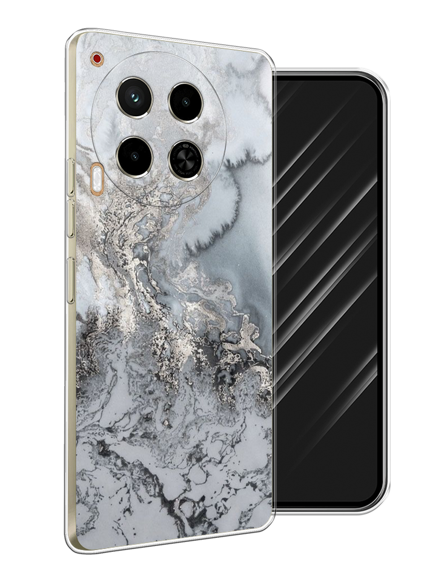

Чехол Awog на Tecno Camon 30 4G "Морозная лавина серая", Серый;серебристый, 305650-1