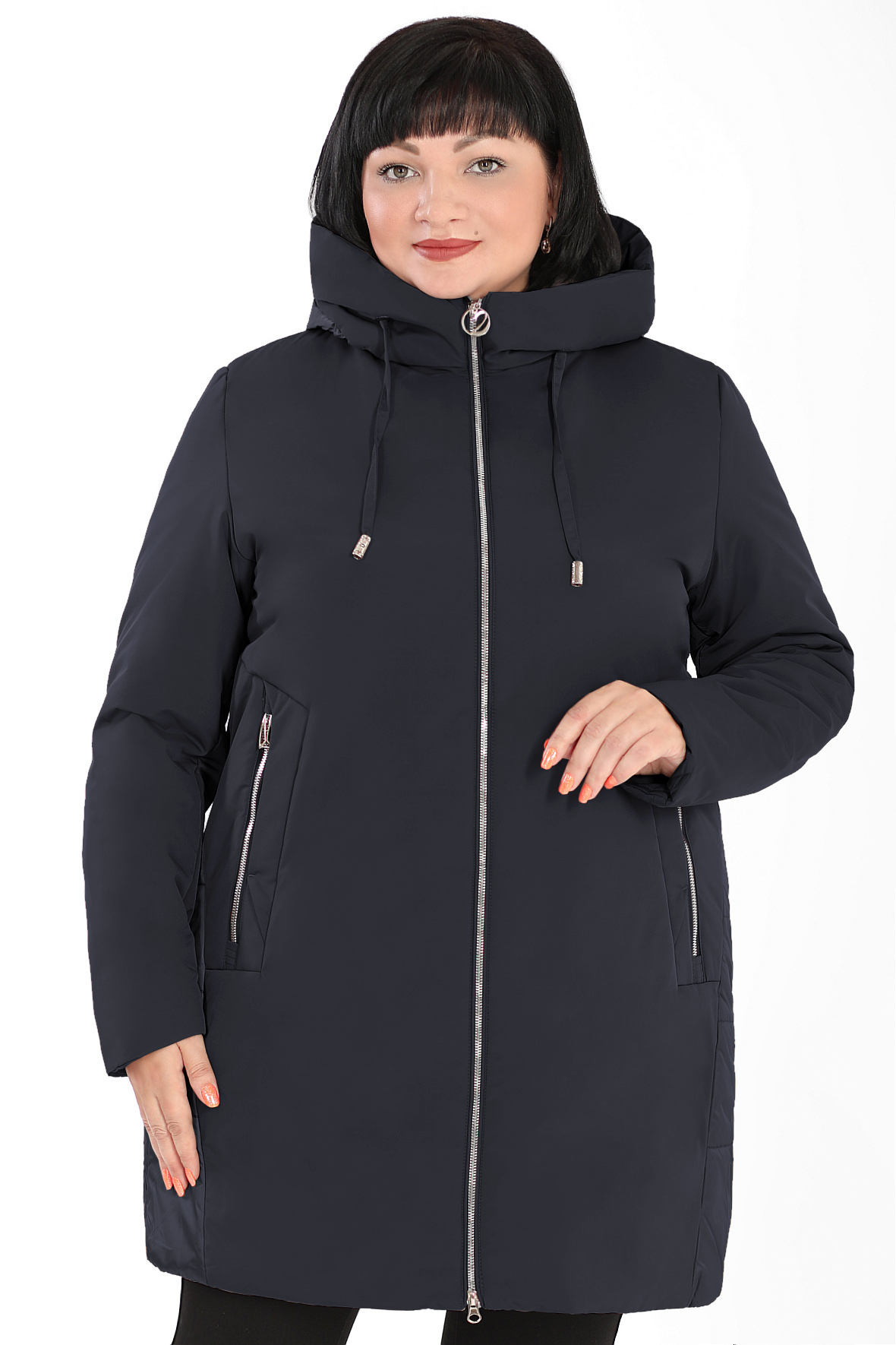 

Куртка женская AlmondShop 02У-53 9635.С3 синяя 58 RU, Синий, 02У-53 9635.С3