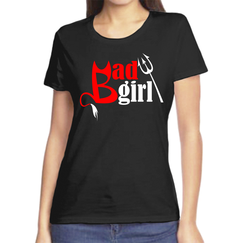 

Футболка женская черная 44 р-р bad girl 2, Черный, fzh_bad_girl_2_