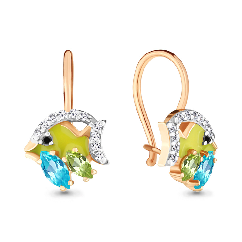 

Серьги из серебра с топазом Aquamarine 4704931АЧ_925_з, 4704931АЧ_925_з
