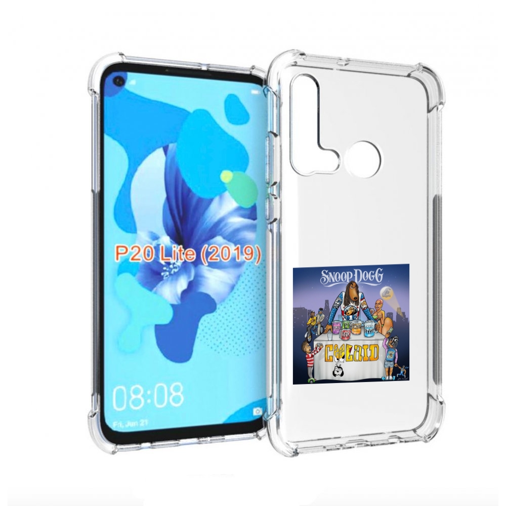 

Чехол Бампер Mypads Snoop Dogg Coolaid Для Huawei P20 Lite (2019, Прозрачный, Tocco