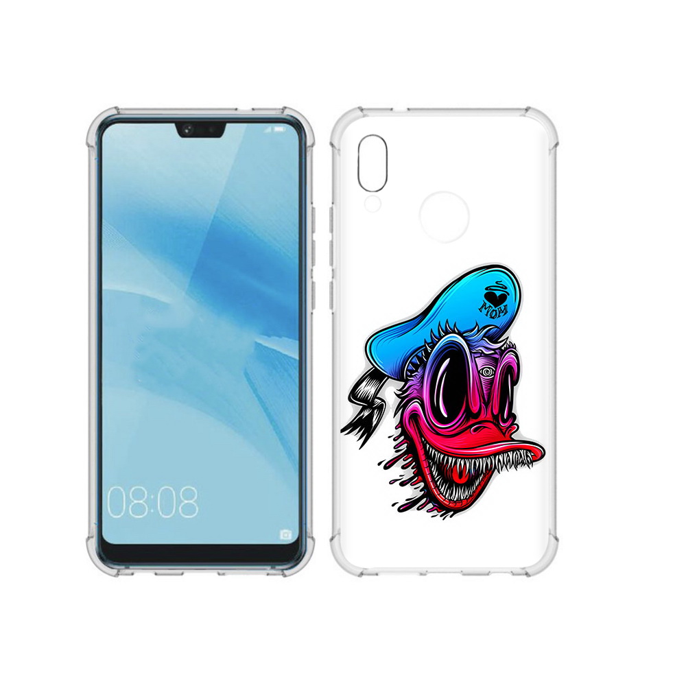 

Чехол MyPads Tocco для Huawei P20 Lite Дональд (PT130405.51.71), Прозрачный, Tocco