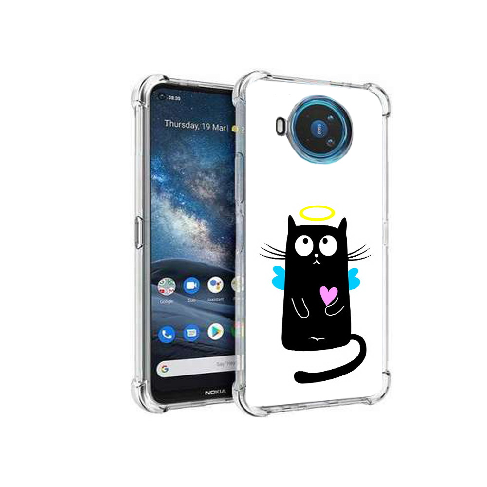 

Чехол MyPads Tocco для Nokia X100 Кот ангелок (PT227057.109.96), Прозрачный, Tocco