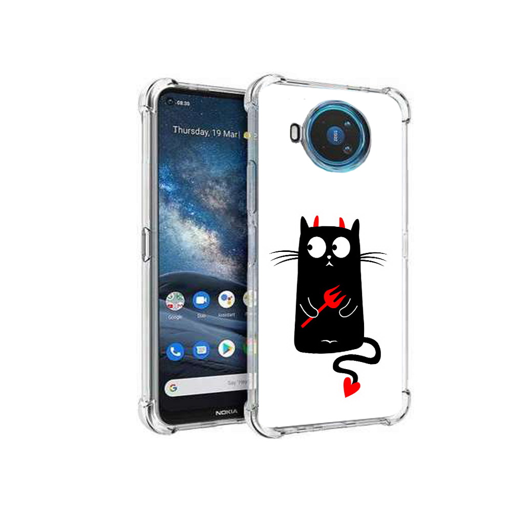 

Чехол MyPads Tocco для Nokia X100 Кот демон (PT227057.109.97), Прозрачный, Tocco