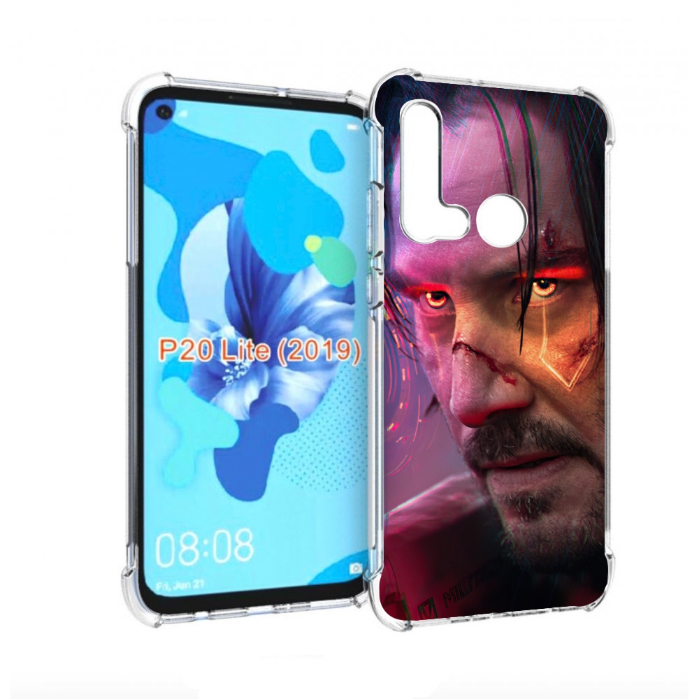 

Чехол бампер MyPads cyberpunk 2077 Джонни Сильверхенд для Huawei, Прозрачный, Tocco