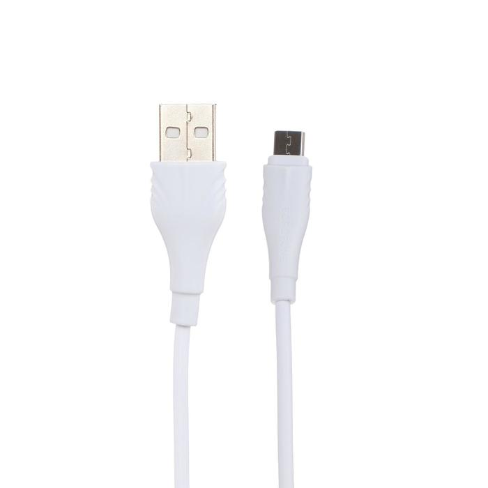 

Кабель Borofone BX18, microUSB - USB, 2 А, 3 м, PVC оплетка, белый