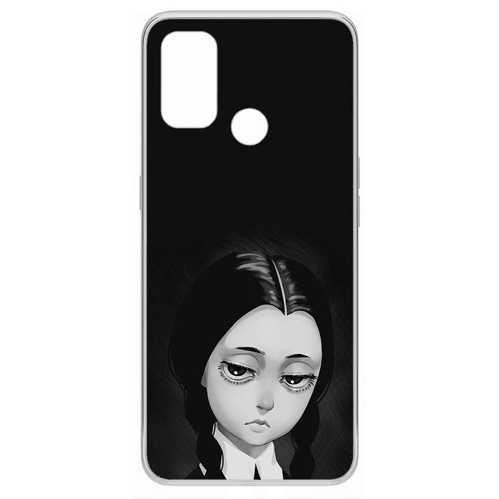 

Чехол-накладка Krutoff Clear Case Уэнсдей Аддамс - Рисованная Уэнсдей для Oppo A33 (2020), Прозрачный
