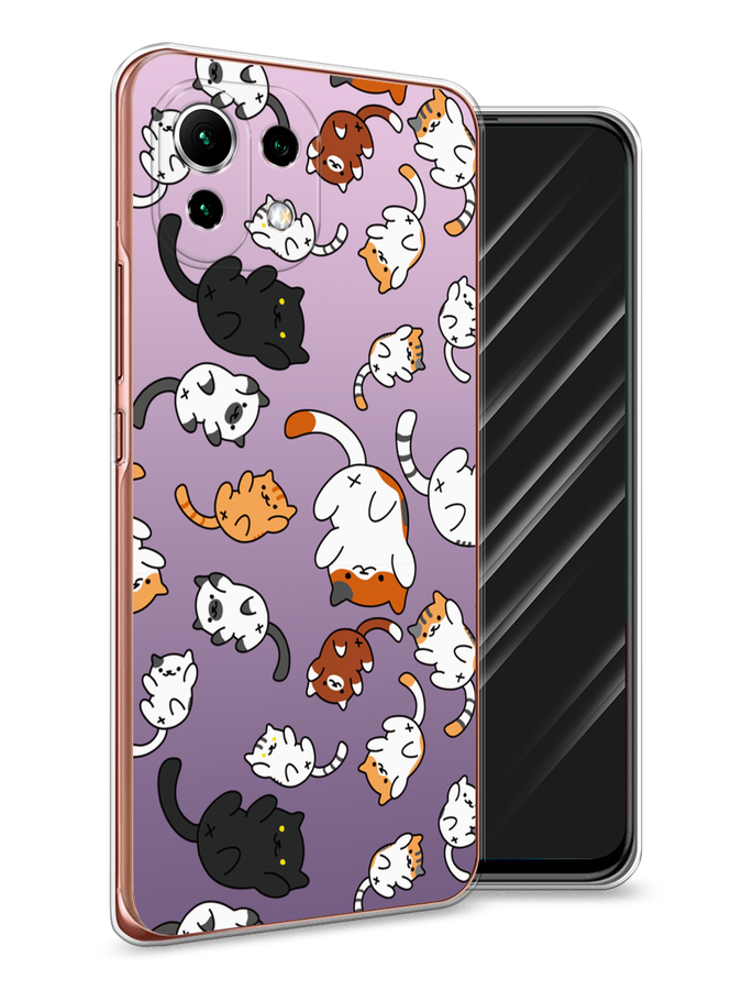 

Чехол Awog на Xiaomi Mi 11 Lite/5G NE "Котопад", Разноцветный, 311750-7