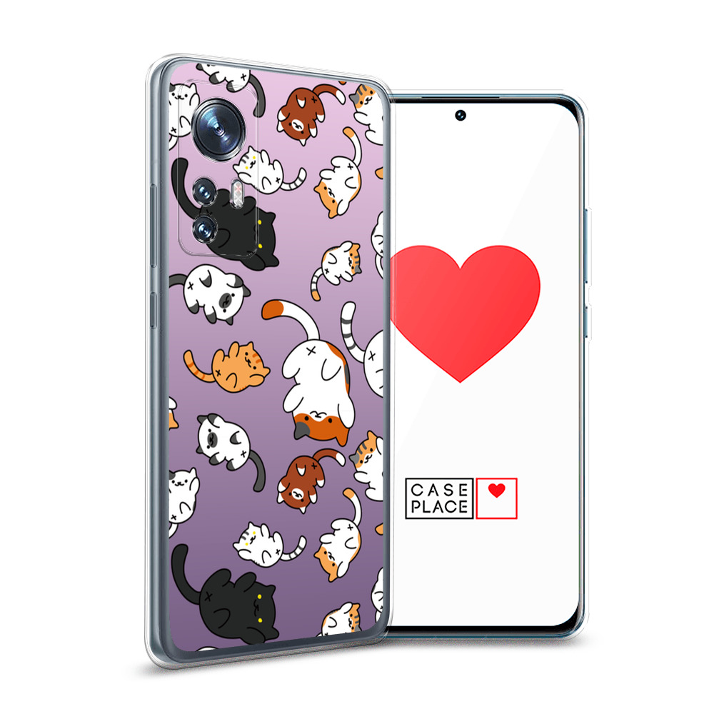 

Силиконовый чехол Awog "Котопад" для Xiaomi 12, Разноцветный, 312350-7