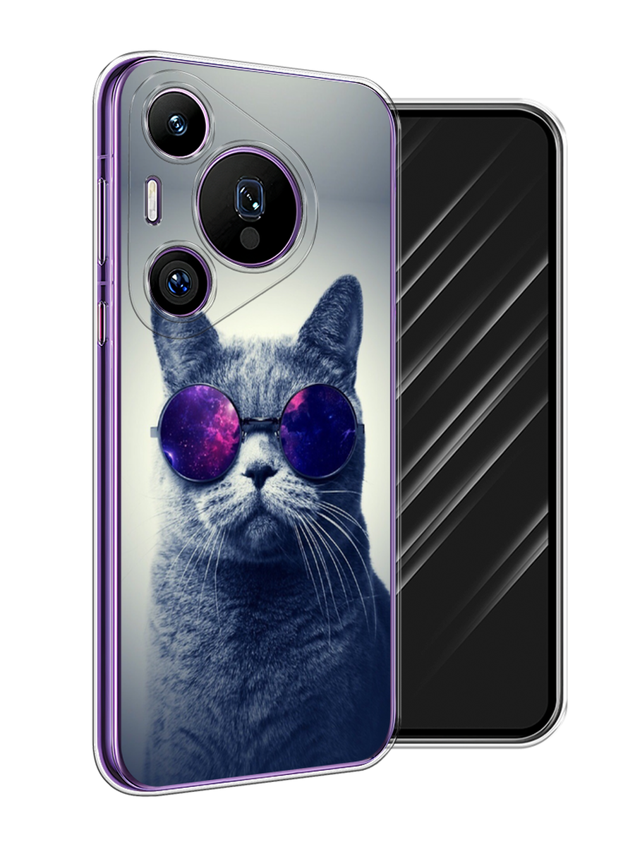 

Чехол Awog на Huawei Pura 70 Pro/70 Pro Plus "Космический кот", Бордовый, 6124150-1