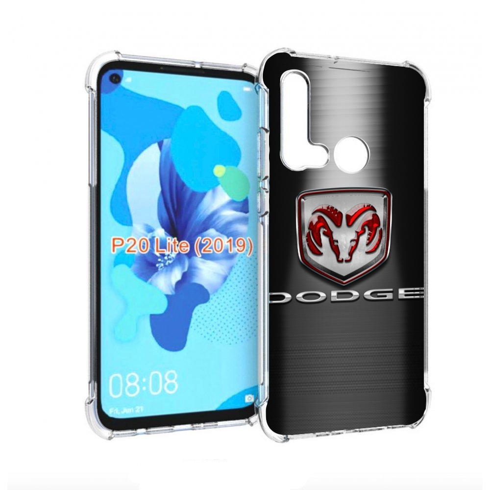 

Чехол бампер MyPads dodge додж 1 мужской для Huawei P20 Lite (20, Прозрачный, Tocco