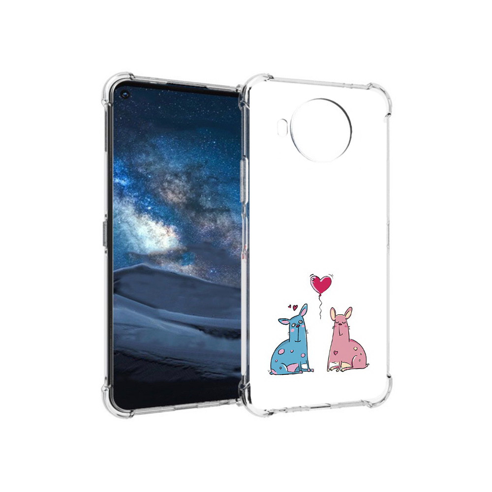 

Чехол MyPads Tocco для Nokia 8.3 Лама любовь (PT227053.110.102), Прозрачный, Tocco