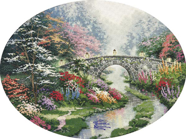 фото Набор для вышивания крестом candamar designs тихий мост арт.51170