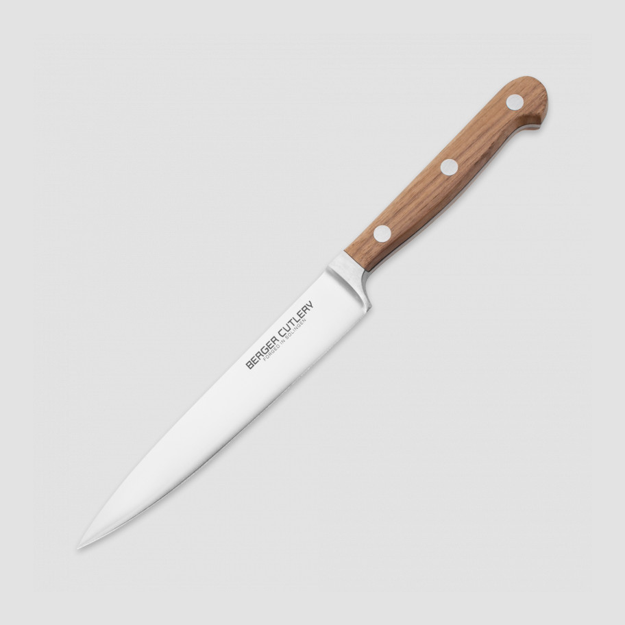 Нож для нарезки, BERGER CUTLERY, Classic Walnut, 16 см, BC201216