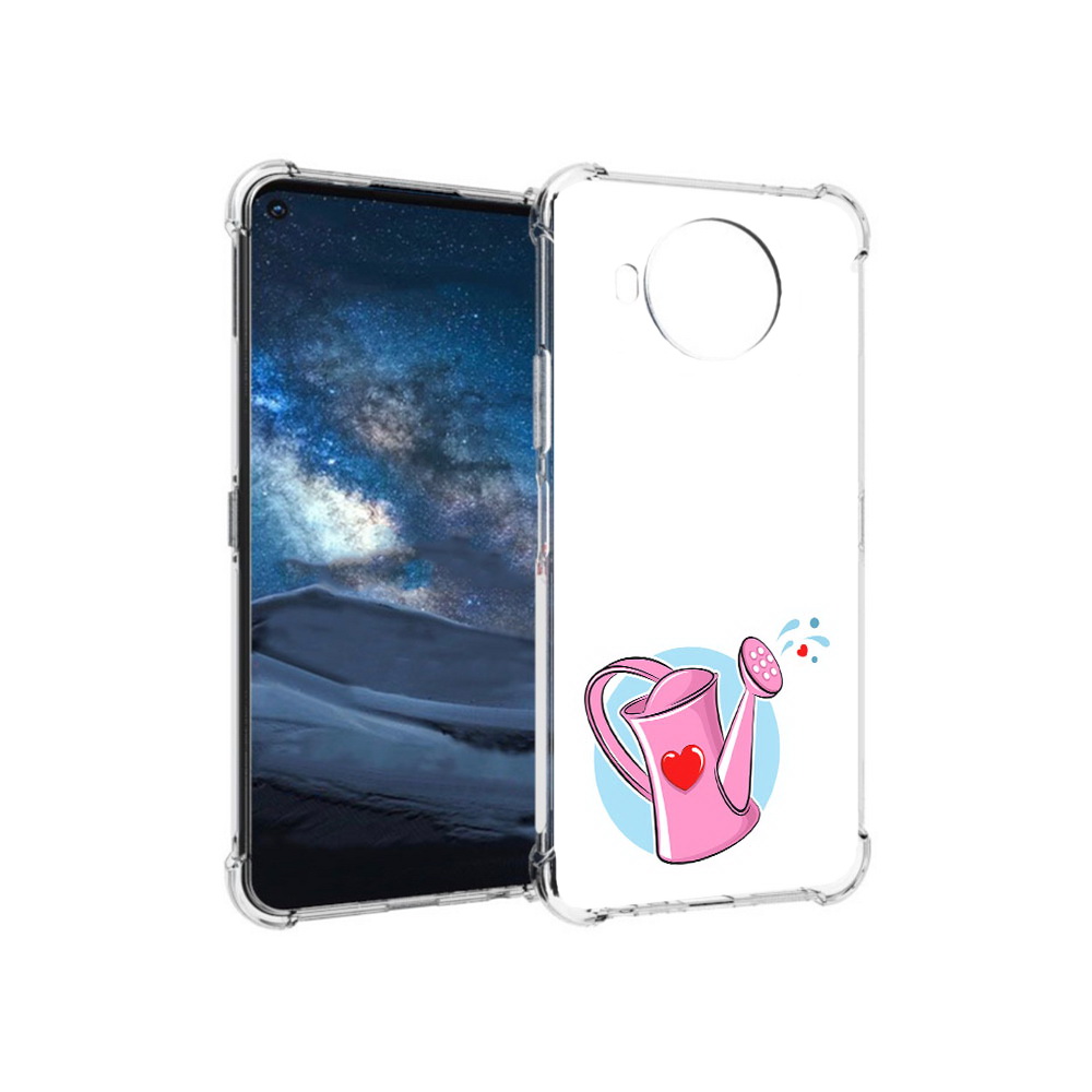 

Чехол MyPads Tocco для Nokia 8.3 Лейка любви 14 февраля (PT227053.110.103), Прозрачный, Tocco